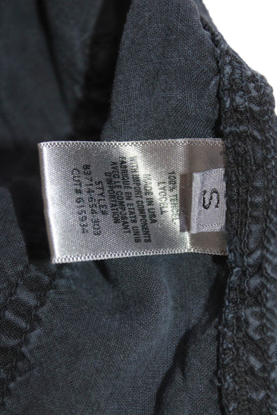 Bella Dahl Women Cargo Jogger Pants Dark Gray 100% Tencel Size S