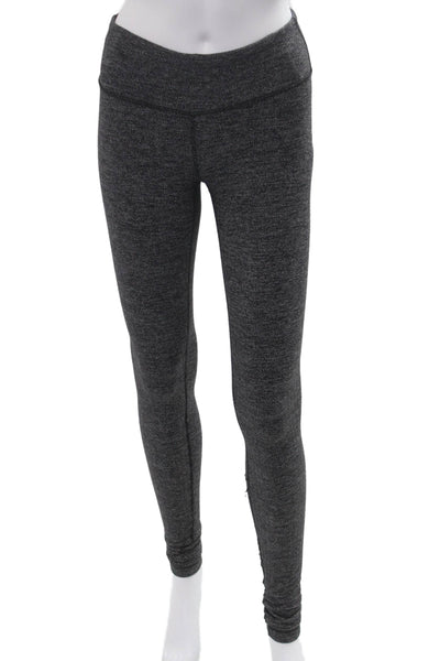Lululemon Women Ankle Jeggings Dark Gray Herringbone Polyester Size S