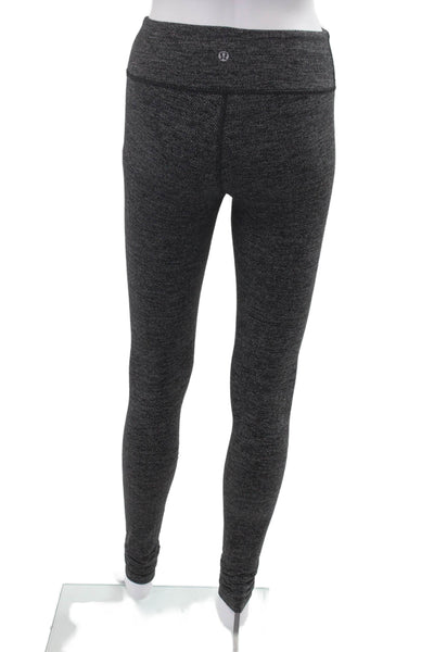 Lululemon Women Ankle Jeggings Dark Gray Herringbone Polyester Size S
