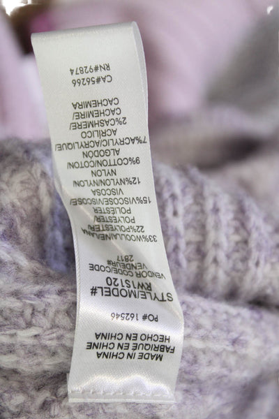 Splendid Women Mock Neck Pullover Sweater Gray Long Sleeve 90s Fall Size XS