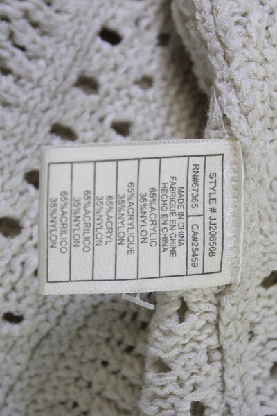 Jack by BB DAKOTA Womens Beige Boho V-Neck Long Sleeve Cardigan Size S