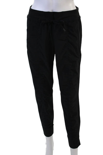 Athleta Womens Jogger Pants Black Drawstring Petite Size 6
