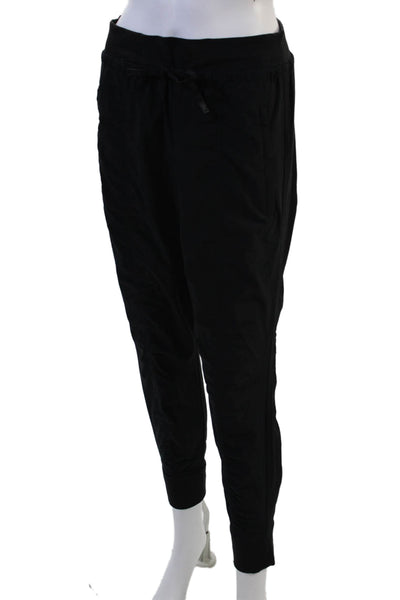 Athleta Womens Jogger Pants Black Drawstring Petite Size 6
