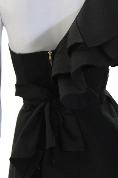 Luxe by Style Keepers Womens Designer Black Short Sleeve Blouse Size XS