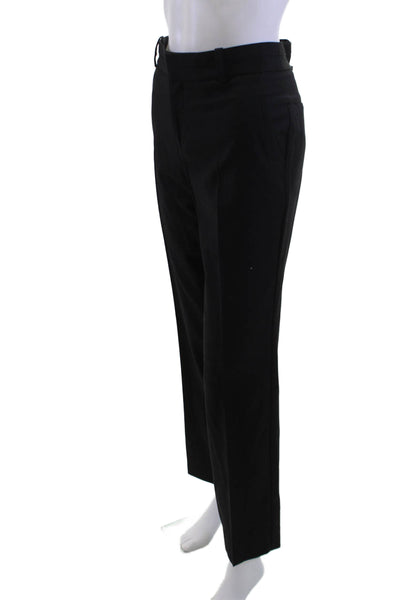 Comptoir Des Cotonniers Unisex Ankle Dress Pants Black Wool Classic Size M