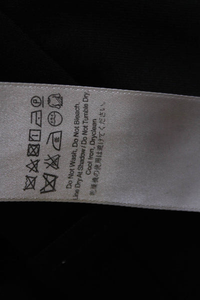 Comptoir Des Cotonniers Unisex Ankle Dress Pants Black Wool Classic Size M