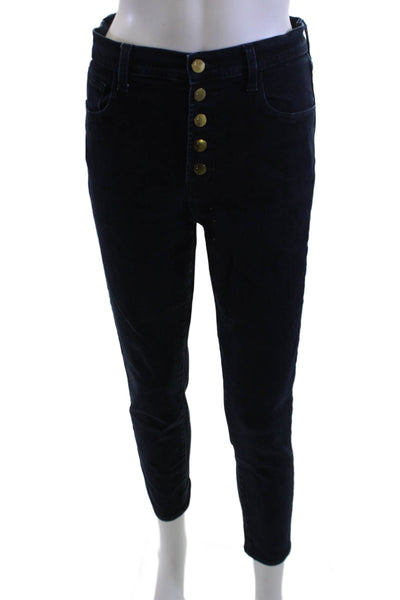 J Brand Women Ankle Skinny Dark Blue Mid Rise Jeans Size 28