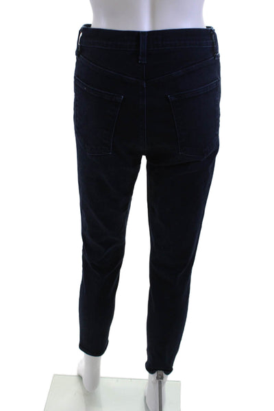 J Brand Women Ankle Skinny Dark Blue Mid Rise Jeans Size 28
