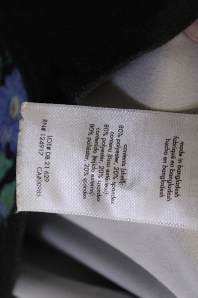 We Wore What Unisex Biker Floral Black Shorts Size S