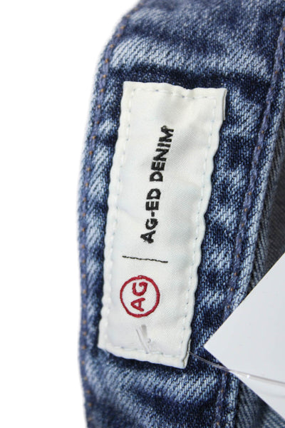 AG Adriano Goldschmied Women Boyfriend Cropped Jeans Blue High Rise Size 27