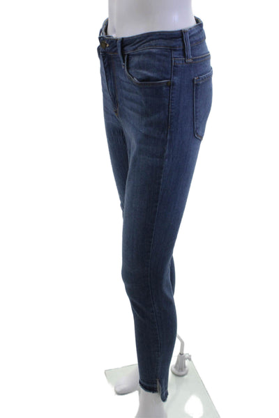 Just Black Denim Women Ankle Skinny Dark Blue Mid Rise Jeans Size 29