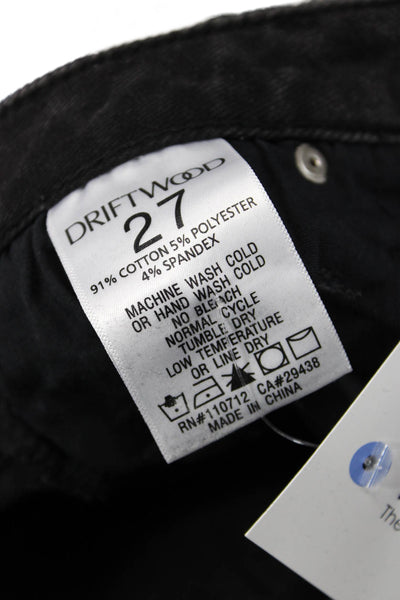 Driftwood Women Skinny Black Jeans Size 27