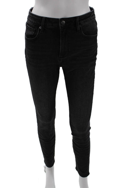 Driftwood Women Skinny Ankle High Rise Black Jeans Size 27