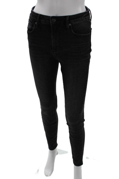 Driftwood Women Skinny Ankle High Rise Black Jeans Size 27
