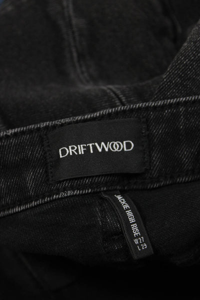 Driftwood Women Skinny Ankle High Rise Black Jeans Size 27