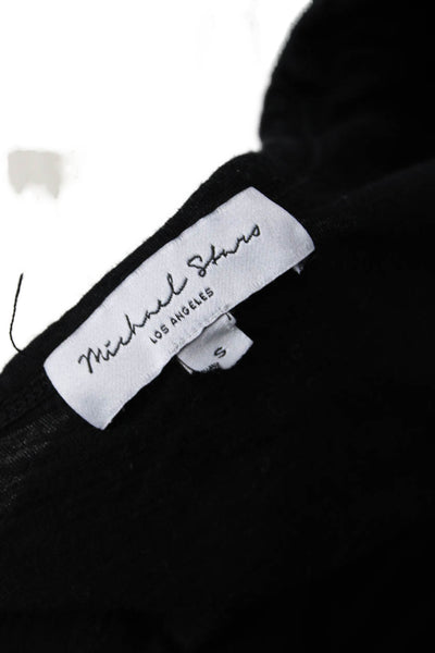 Michael Stars Women Jersey Black Supima Cotton Short Sleeve Size S