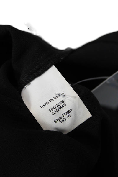 Madewell Women Basic Black Mock Neck Short Sleeve T-Shirt Size S