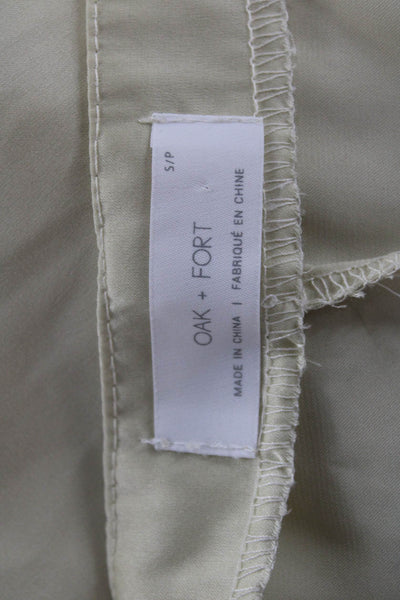 Oak + Fort Women Slip Dress Beige V Neck Sleeveless Full Length Size S