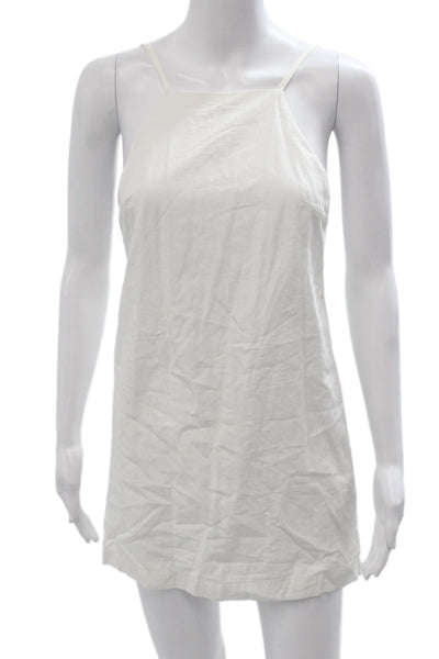 Zara Womens White Slip Dress Sleeveless Above Knee Beach Size XS