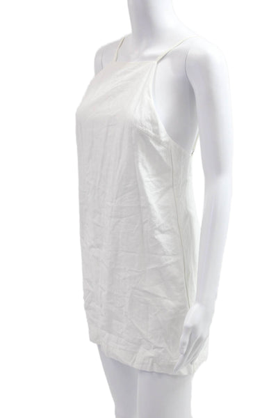 Zara Womens White Slip Dress Sleeveless Above Knee Beach Size XS