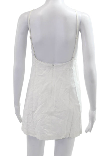 Zara Womens White Slip Dress Sleeveless Above Knee Beach Size XS