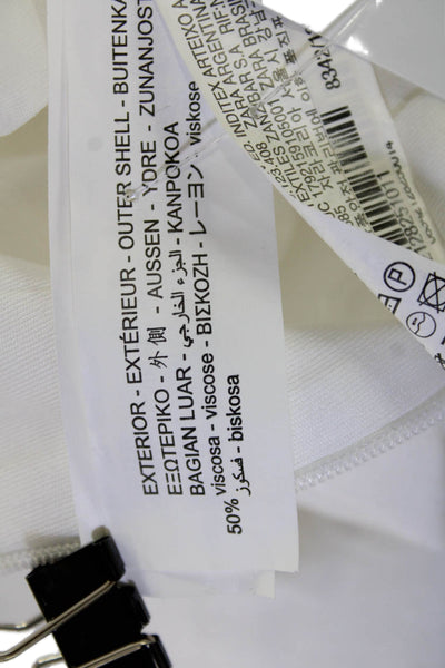 Zara Womens White Slip Dress Sleeveless Above Knee Beach Size XS