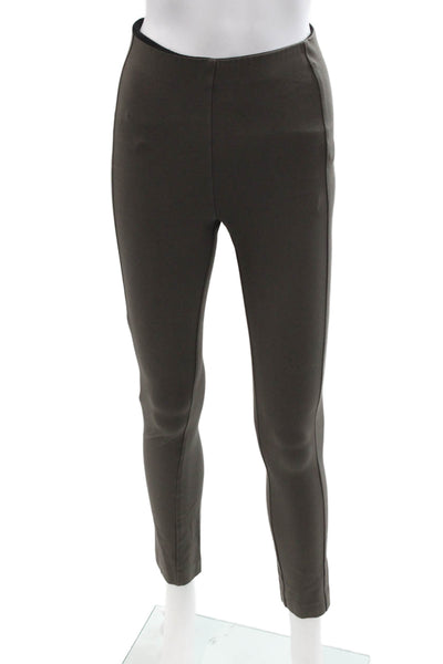 Rag & Bone Women Ankle Cropped Pants Brown Zip Size 0