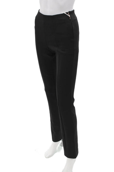 Good American Womens Dress Pants Black Zip 92%Poly 8%Elastane Size 0