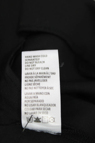 Good American Womens Dress Pants Black Zip 92%Poly 8%Elastane Size 0