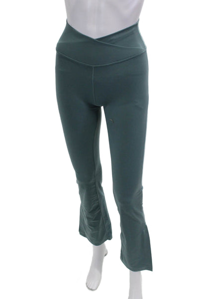 Athleta Girl Childrens Girls Pull On Flare Leg Leggings Blue Size 14
