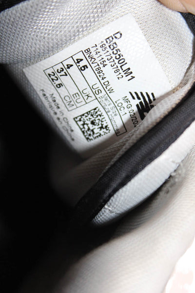 New Balance Womens Lace Up Perforated Low Top Sneakers White Gray Black Size 4.5