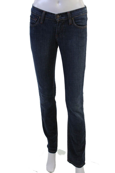 James Jeans Women Skinny Straight Jeans Dark Blue Size 24 Petite