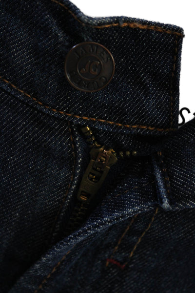 James Jeans Women Skinny Straight Jeans Dark Blue Size 24 Petite