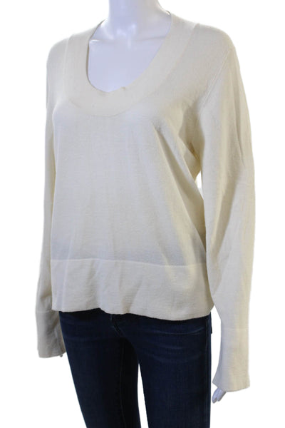 Max Mara Womens Beige Pullover Sweater Viscose Blend Size XL