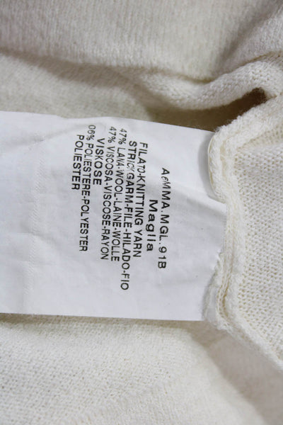 Max Mara Womens Beige Pullover Sweater Viscose Blend Size XL