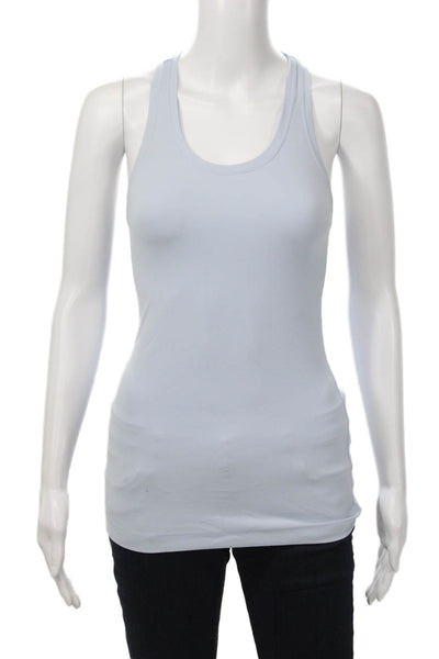 Lululemon Womens Light Blue Basic Sleeveless Tank Polyester Round Neck Size 6