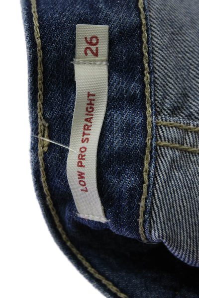 Levis Unisex Blue Straight Jeans Size 26