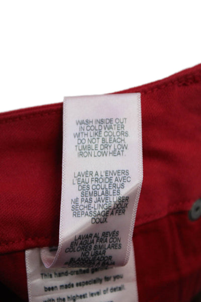 Good American Womens Red Ankle Jeggings Size 00