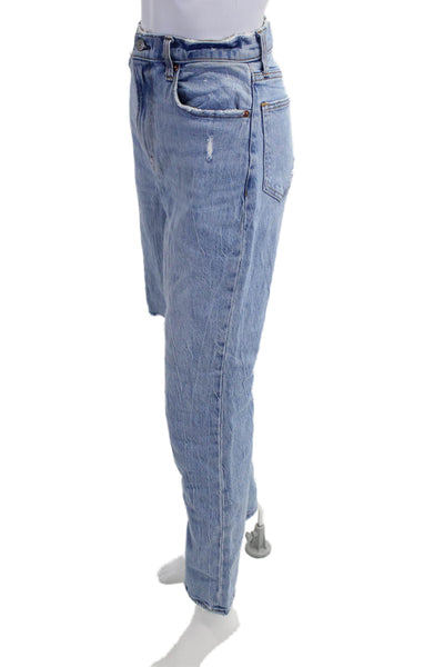 Abercrombie & Fitch Women Straight Light Blue Jeans High Rise Size 0