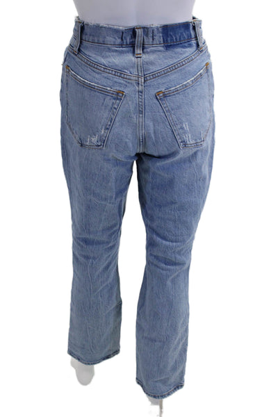 Abercrombie & Fitch Women Straight Light Blue Jeans High Rise Size 0