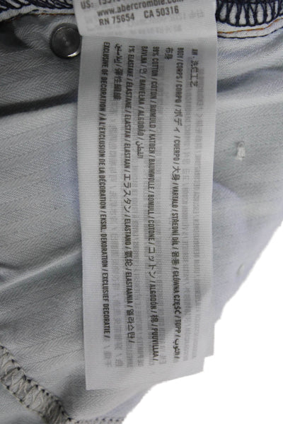 Abercrombie & Fitch Women Straight Light Blue Jeans High Rise Size 0