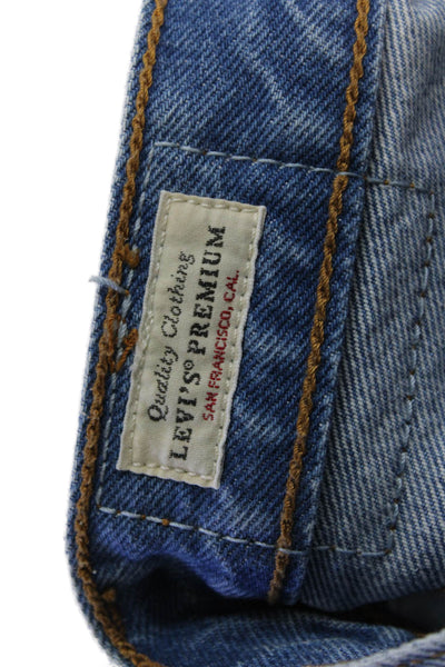 Levis Women Boyfriend Jeans Light Blue 100% Cotton Mid Rise Size 25