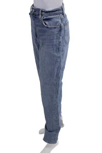 Abercrombie & Fitch Unisex Straight Jeans Blue High Rise 90s Size 0