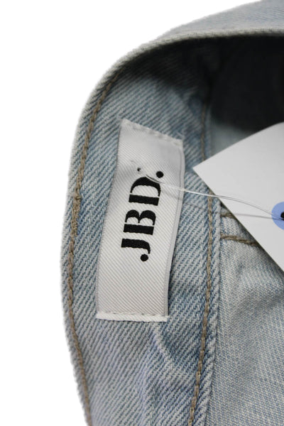 JBD Unisex Wide Leg Straight Light Blue Cotton Jeans Size 26
