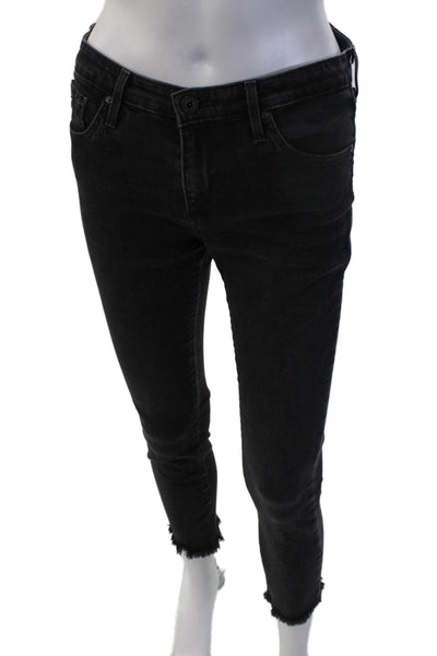 Adriano Goldschmied Womens Black Ankle Skinny Jeans Size 25