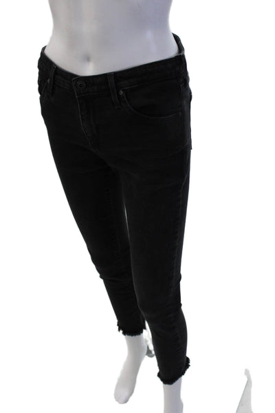 Adriano Goldschmied Womens Black Ankle Skinny Jeans Size 25