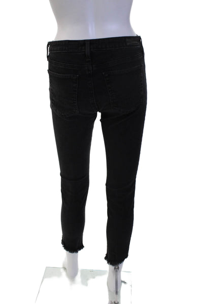 Adriano Goldschmied Womens Black Ankle Skinny Jeans Size 25