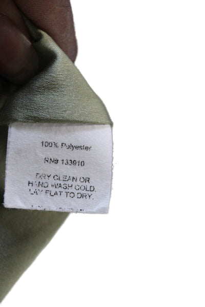 Show Me Your Mumu Womens Green Collared Long Sleeve Polyester Blazer Size M