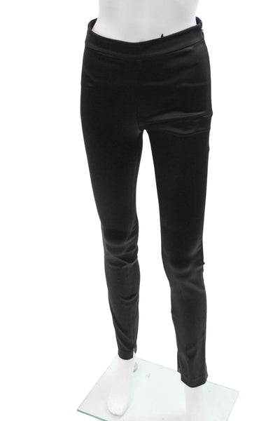 Theory Women Ankle Dress Pants Black Hook & Eye Size 0