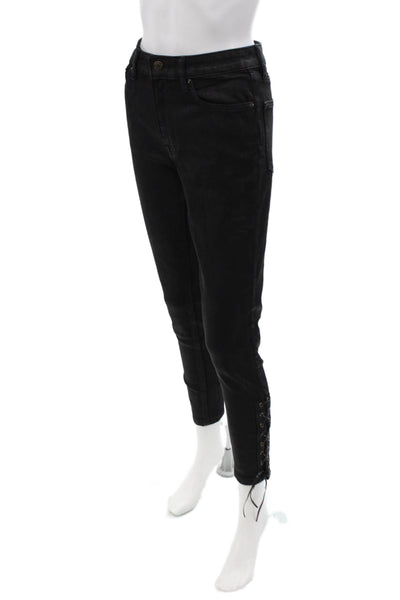 Lauren Ralph Lauren Women Black Ankle Skinny Jeans Size 2